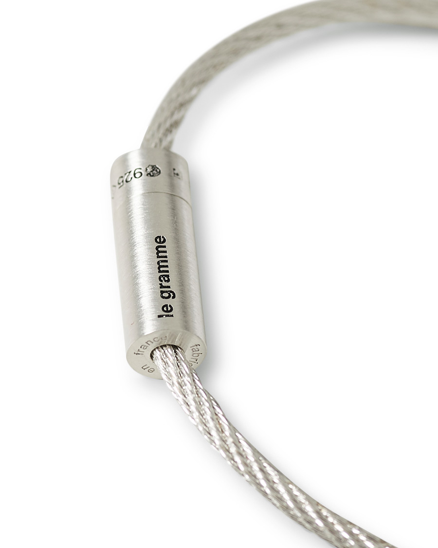Hombres | LE GRAMME Cable Bracelet Brushed Sterling Silver 9g | LE GRAMME | Cable Bracelet Brushed Sterling Silver 9g