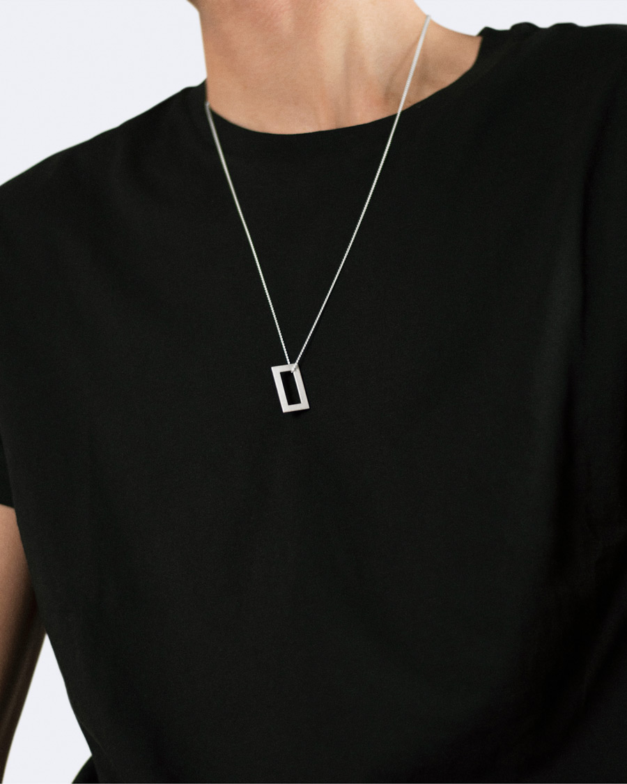 Hombres | LE GRAMME Rectangular Necklace Le 3.4 Sterling Silver | LE GRAMME | Rectangular Necklace Le 3.4 Sterling Silver