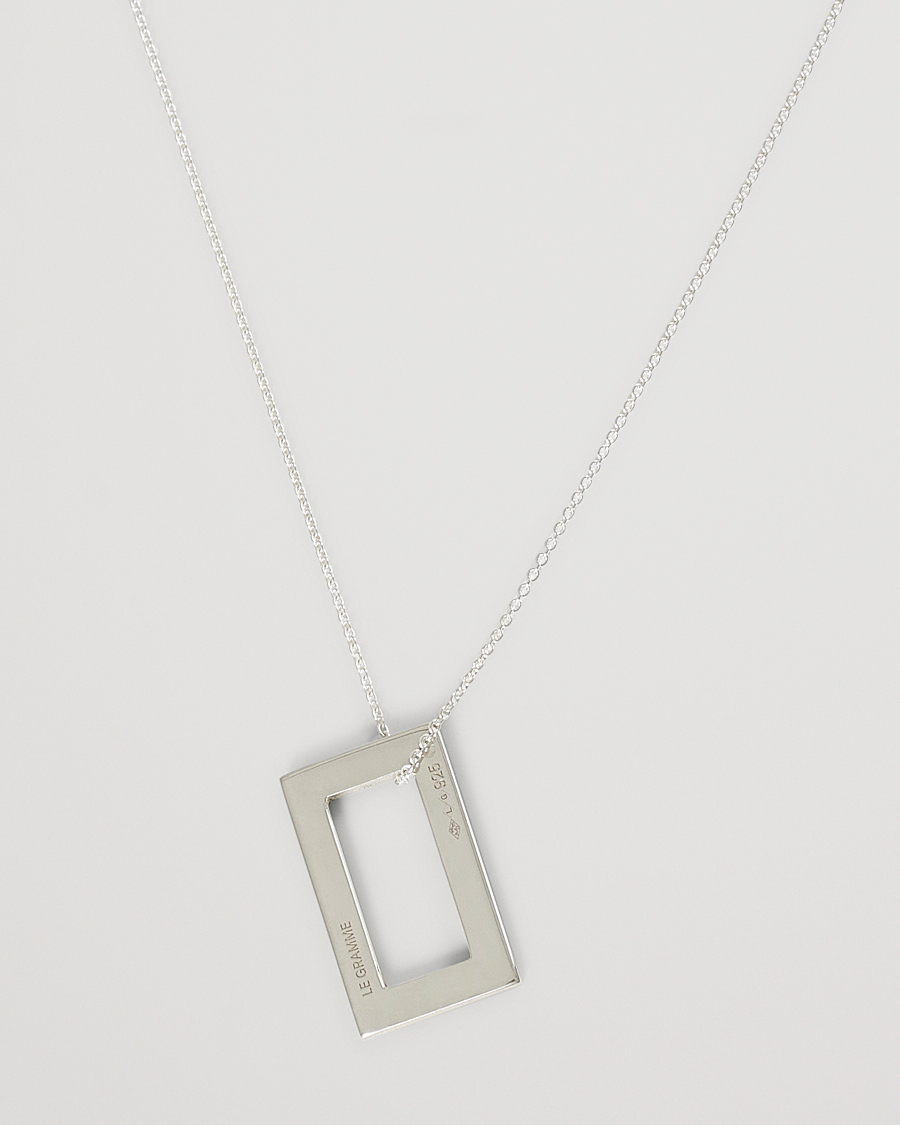 Hombres | LE GRAMME Rectangular Necklace Le 3.4 Sterling Silver | LE GRAMME | Rectangular Necklace Le 3.4 Sterling Silver