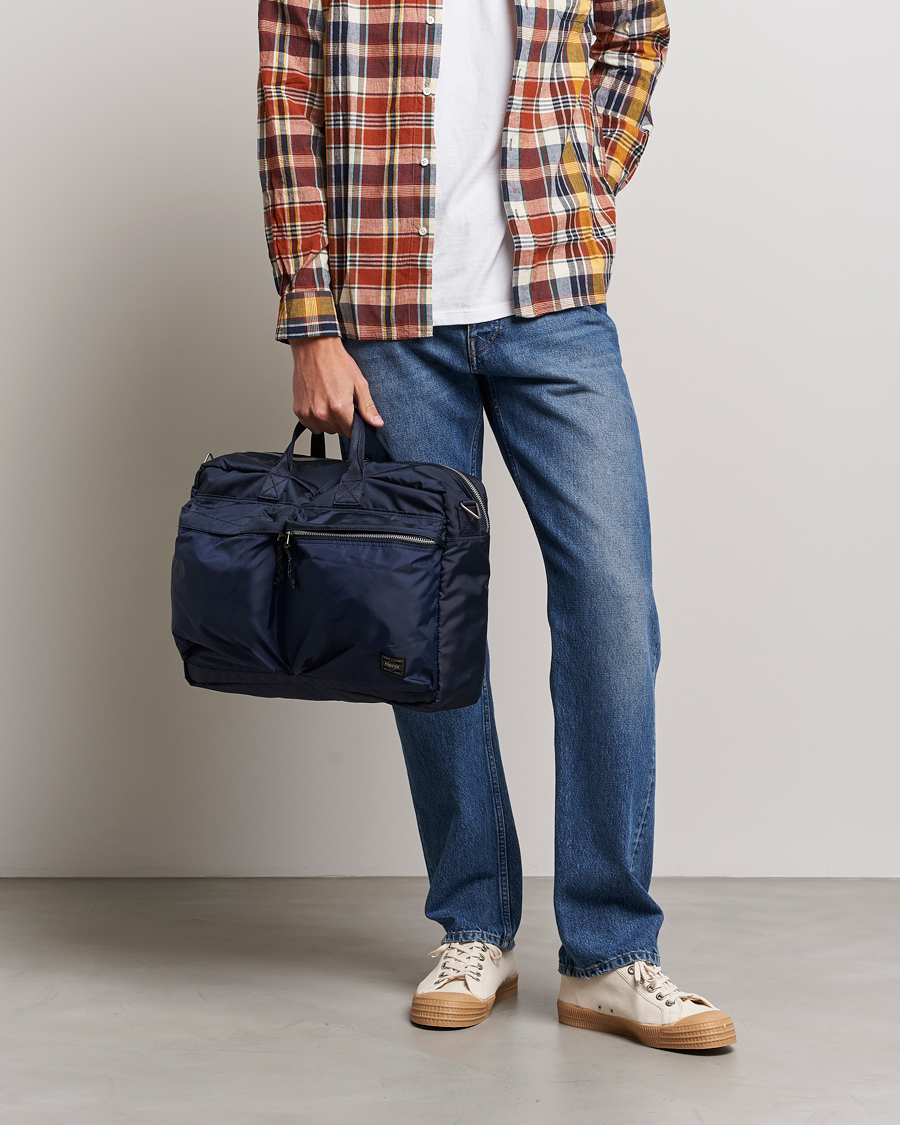 Hombres | Bolsos | Porter-Yoshida & Co. | Porter-Yoshida & Co.Force 3Way BriefcaseNavy Blue