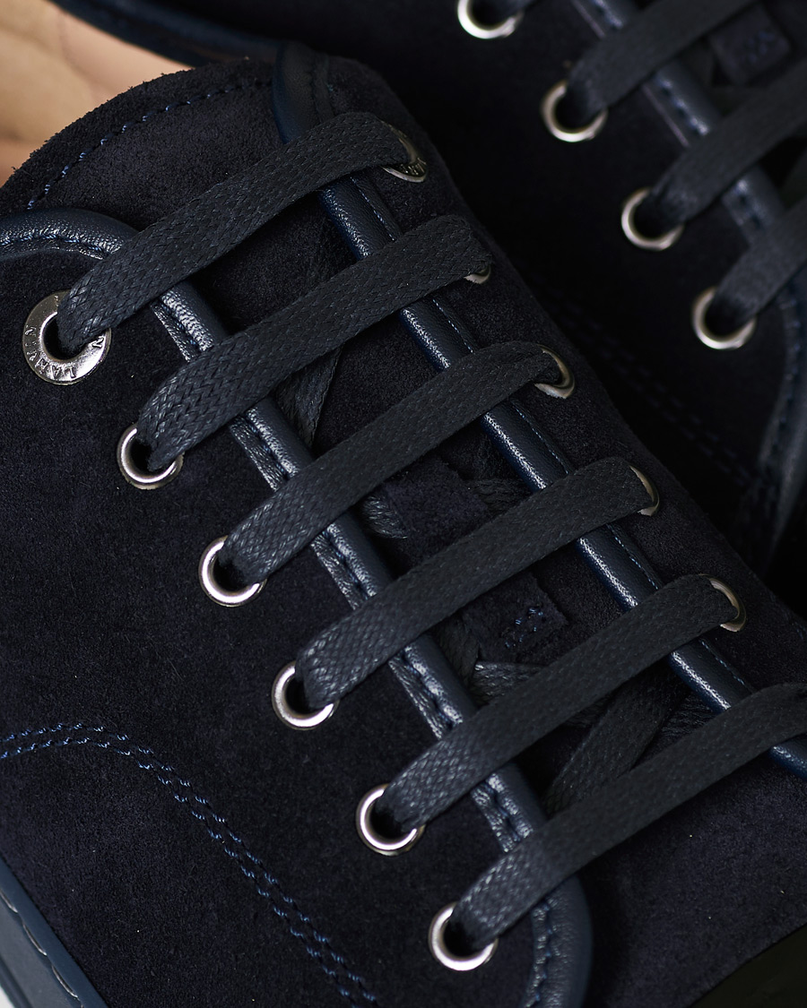 Hombres | Lanvin Patent Captoe Sneaker Dark Blue/Dark Blue | Lanvin | Patent Captoe Sneaker Dark Blue/Dark Blue