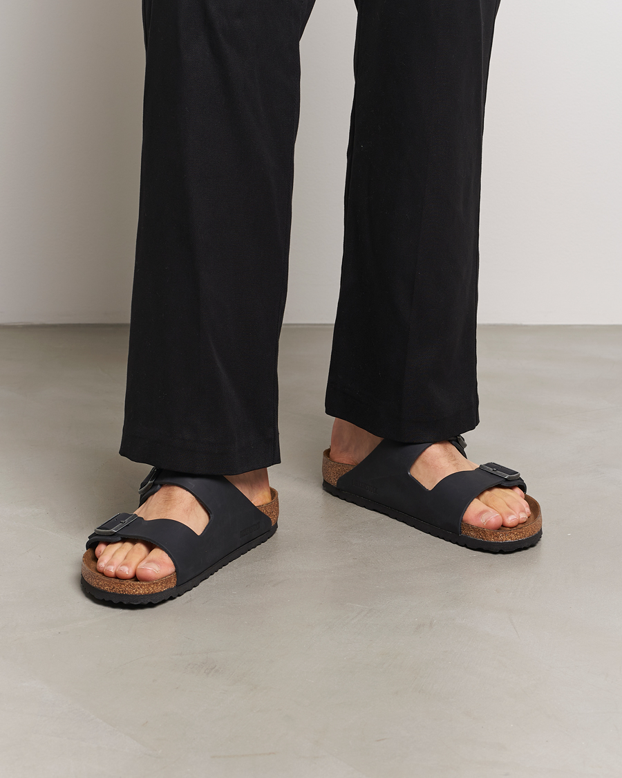 Hombres | Sandalias y chanclas | BIRKENSTOCK | Arizona Classic Footbed Black Oiled Leather