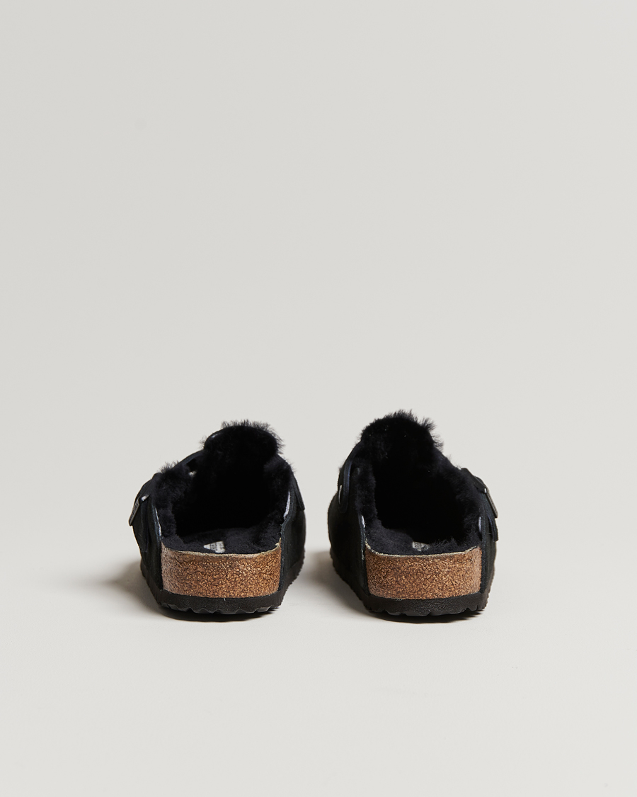 Hombres | BIRKENSTOCK Boston Shearling Black Suede | BIRKENSTOCK | Boston Shearling Black Suede