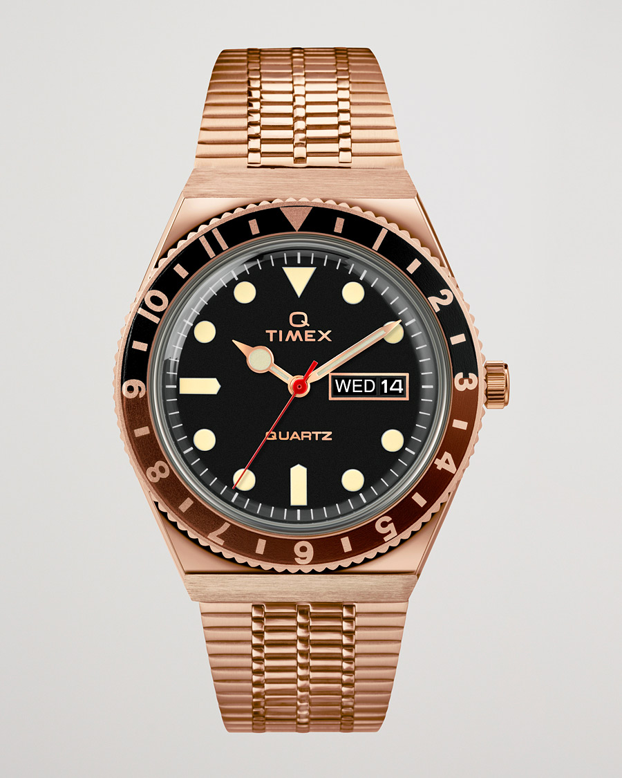 Hombres | Timex Q Reissue 1979 Rose Gold Tone/Black | Timex | Q Reissue 1979 Rose Gold Tone/Black