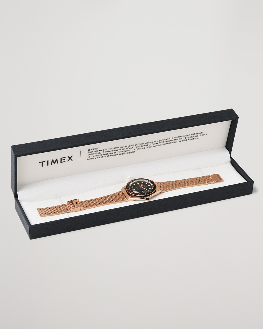 Hombres | Timex Q Reissue 1979 Rose Gold Tone/Black | Timex | Q Reissue 1979 Rose Gold Tone/Black