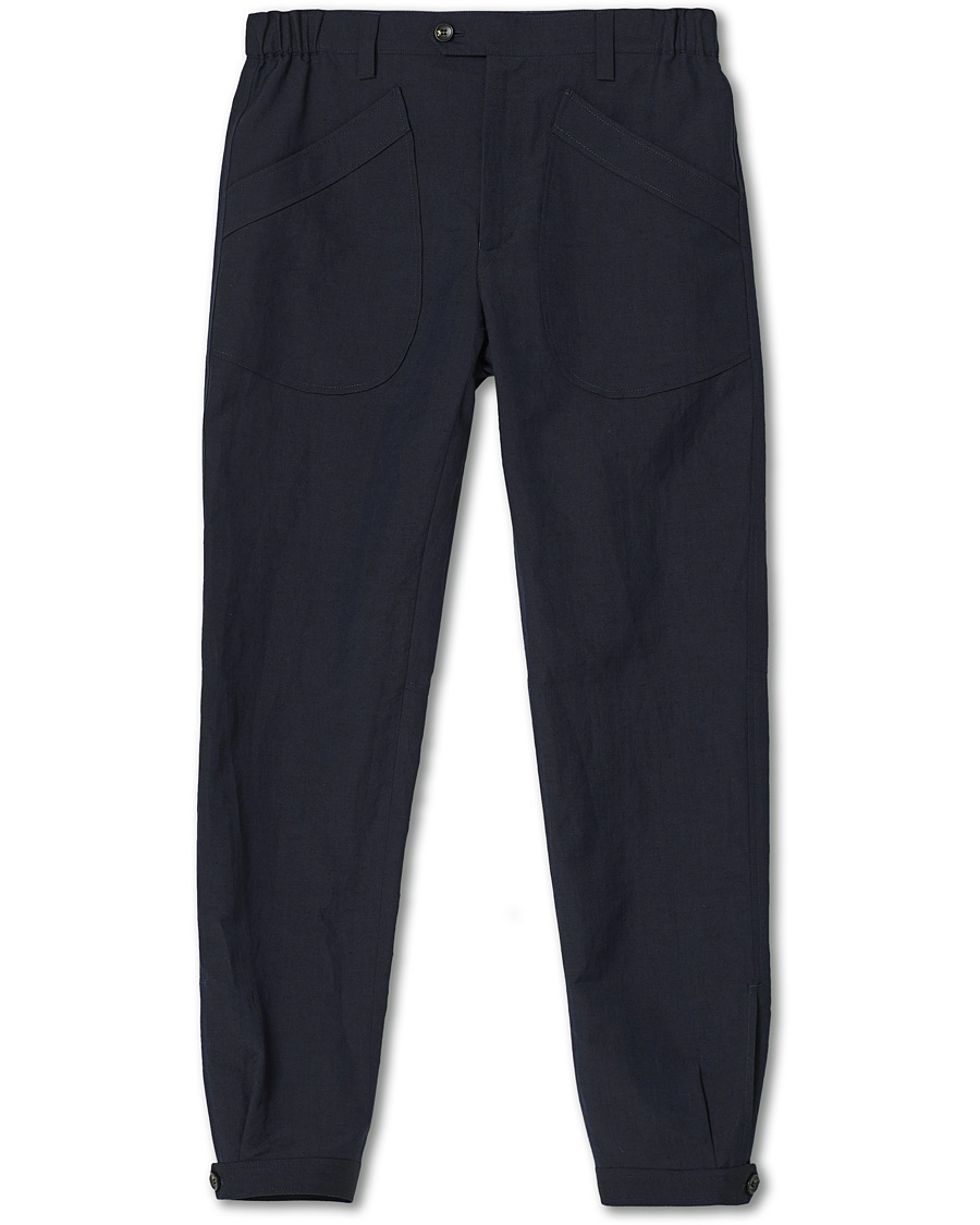 Hombres | Pantalones | Lanvin | Slim Fit Trousers Navy