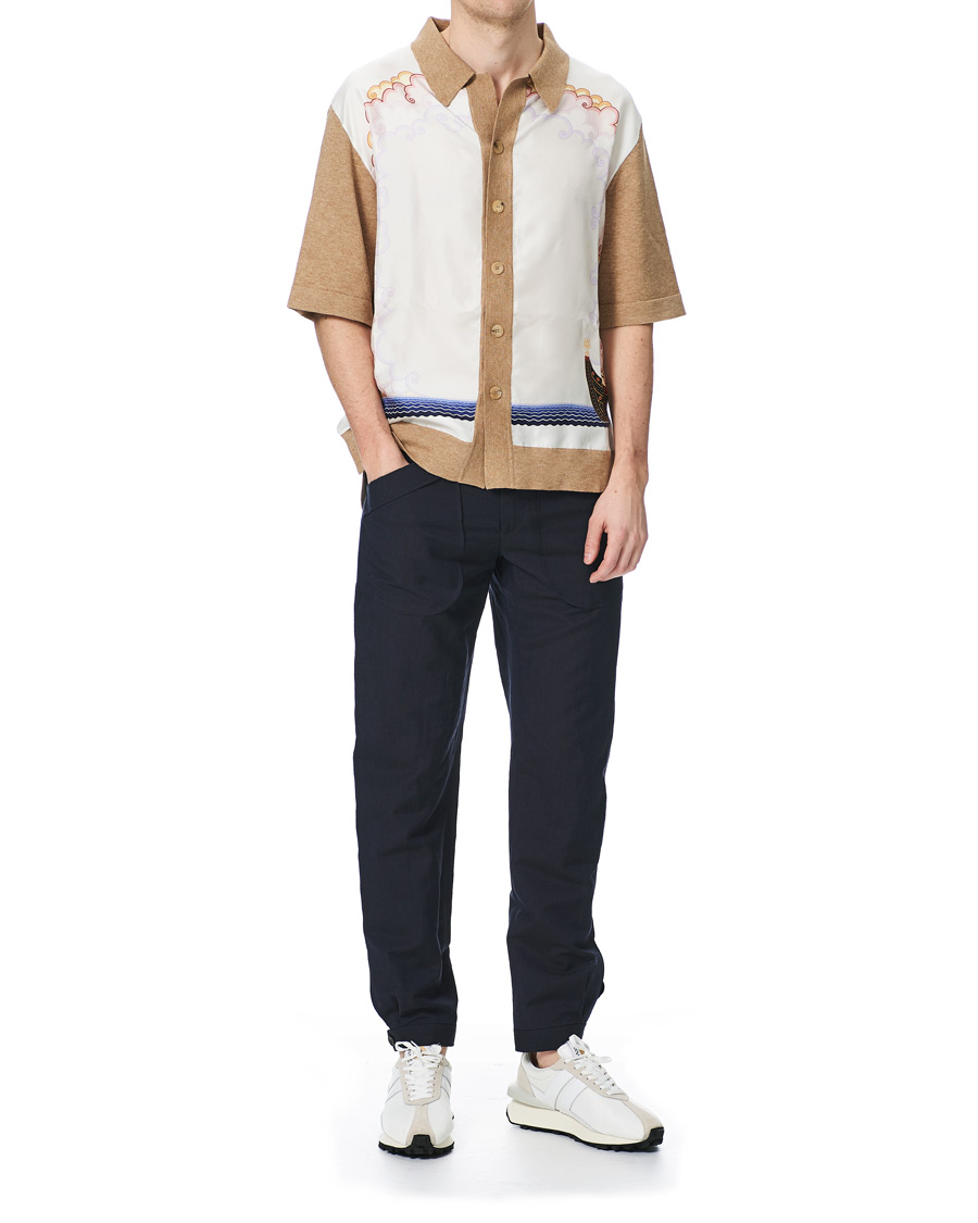 Hombres | Pantalones | Lanvin | Slim Fit Trousers Navy