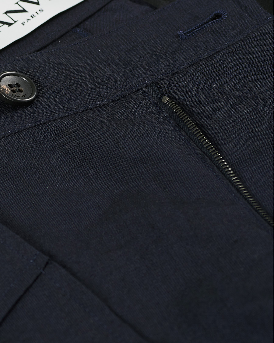 Hombres | Pantalones | Lanvin | Slim Fit Trousers Navy