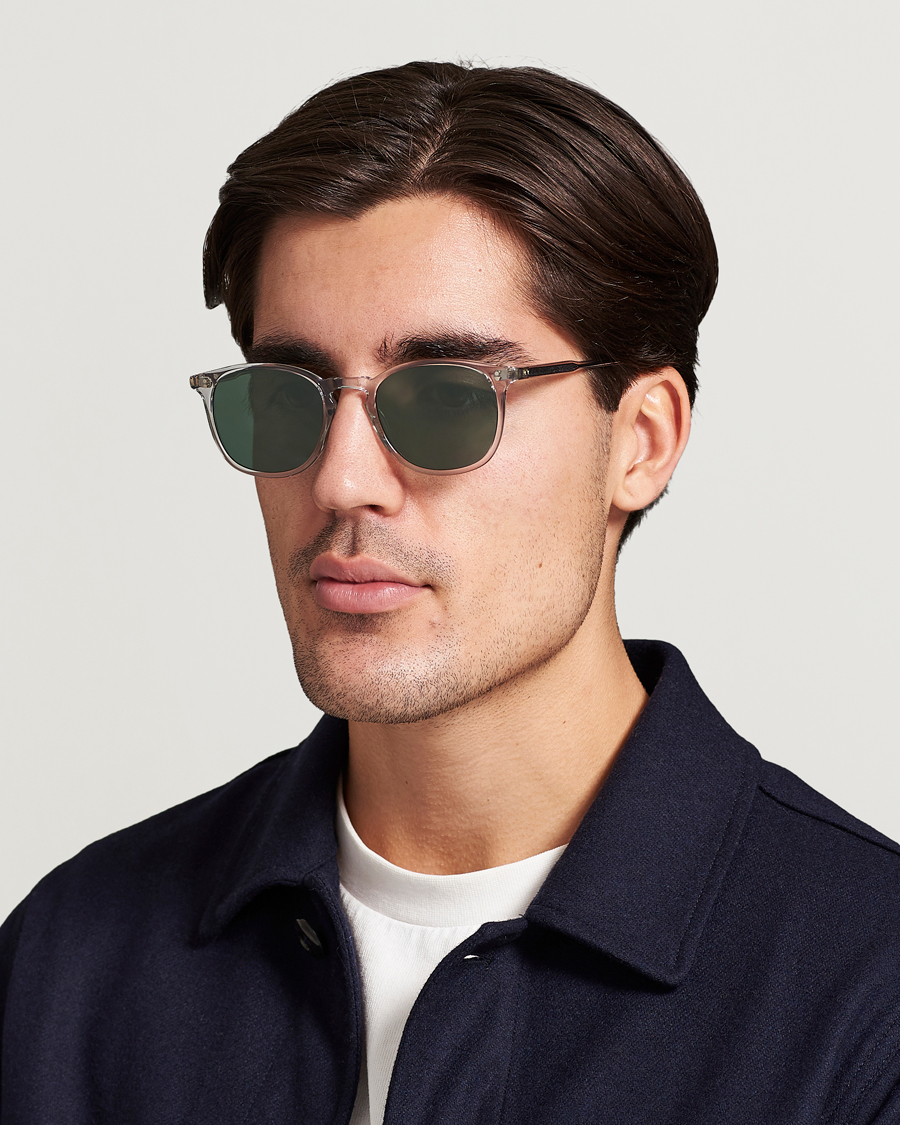 Hombres | Gafas de sol | Garrett Leight | Kinney 49 Sunglasses Transparent/Green