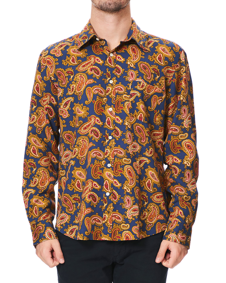 Hombres | Camisas | GANT | Luke Edward Hall Town Paisley Shirt College Blue