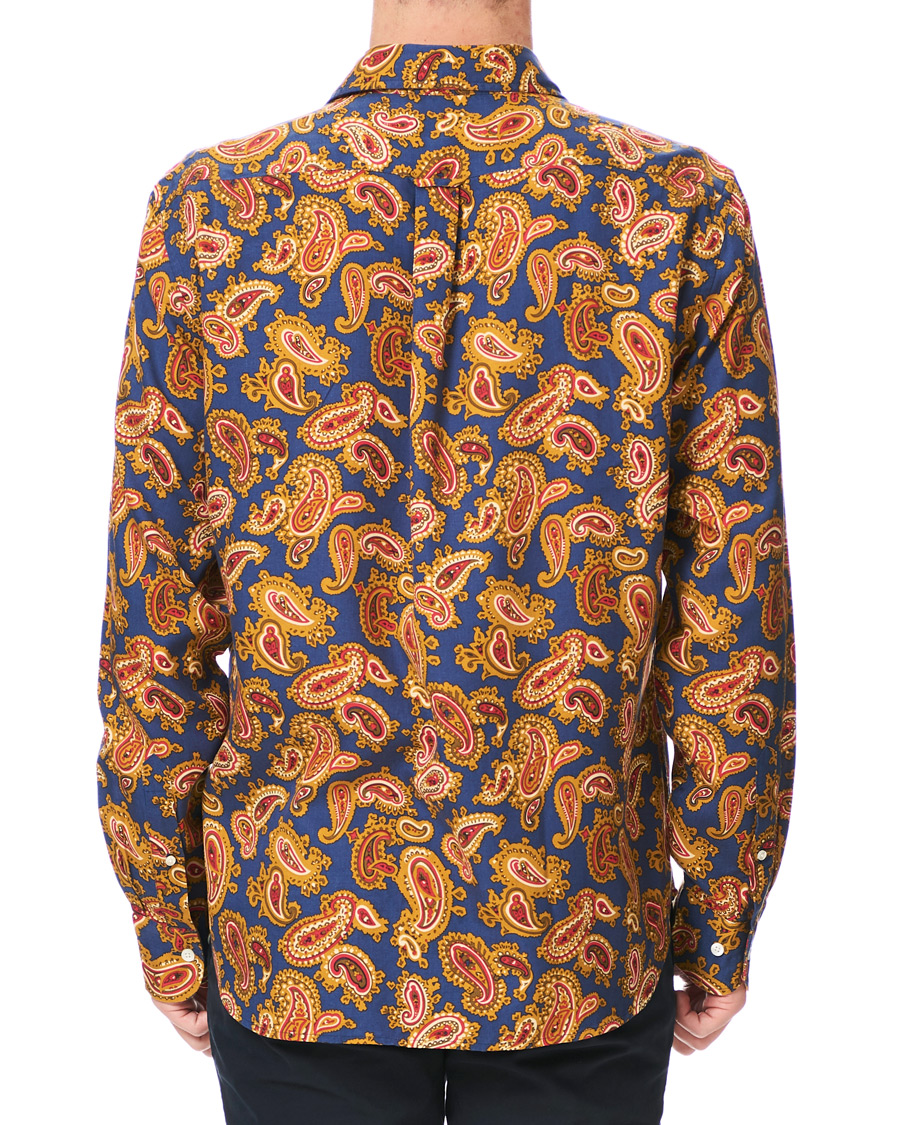 Hombres | Camisas | GANT | Luke Edward Hall Town Paisley Shirt College Blue