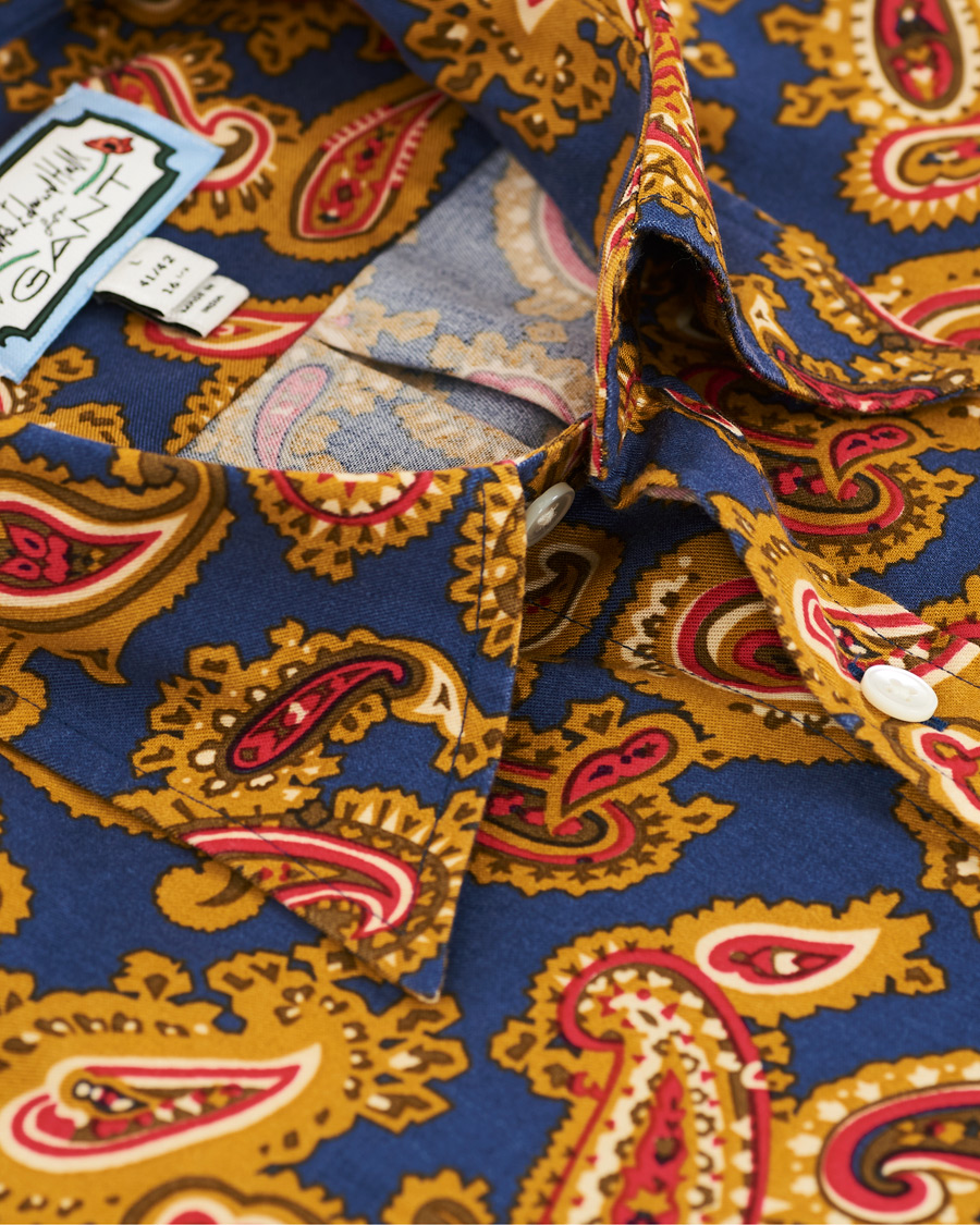 Hombres | Camisas | GANT | Luke Edward Hall Town Paisley Shirt College Blue