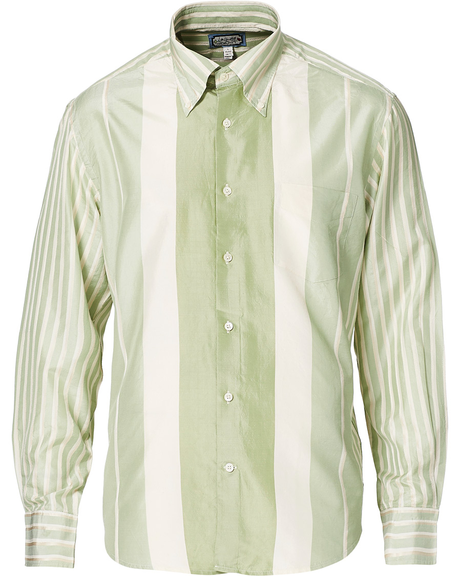 Hombres | Camisas | GANT | Luke Edward Hall Silk Stripe Shirt Pepermint