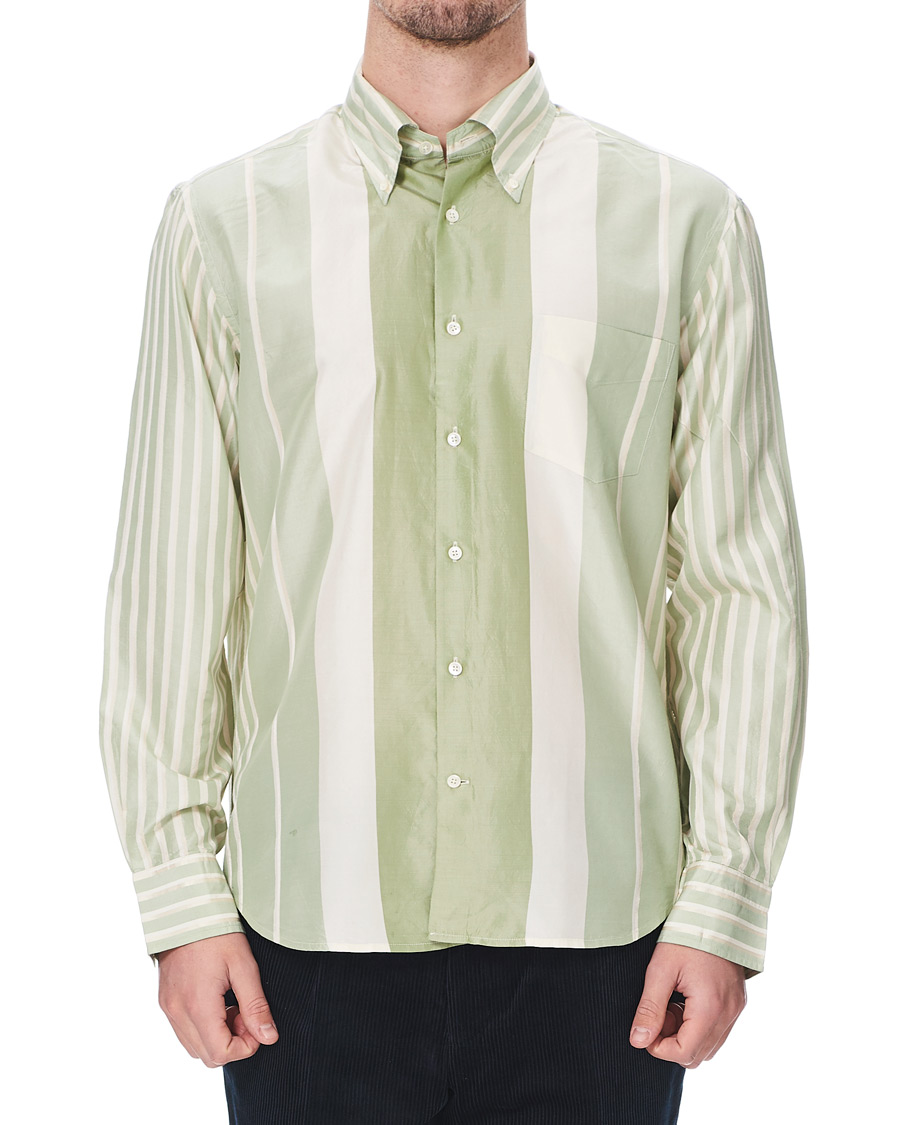 Hombres | Camisas | GANT | Luke Edward Hall Silk Stripe Shirt Pepermint