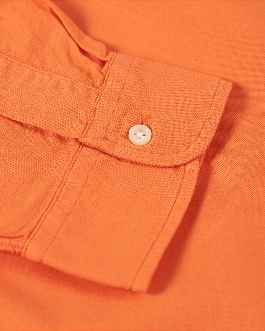 Hombres | Camisas | Polo Ralph Lauren | Slim Fit Garment Dyed Oxford Shirt Orange