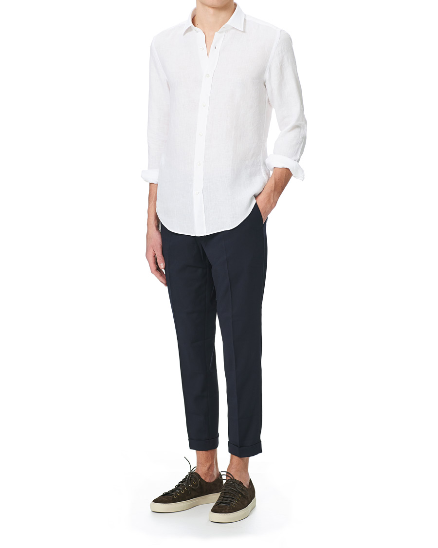 Hombres | Camisas | BOSS BLACK | BOSS Joy Linen Shirt White