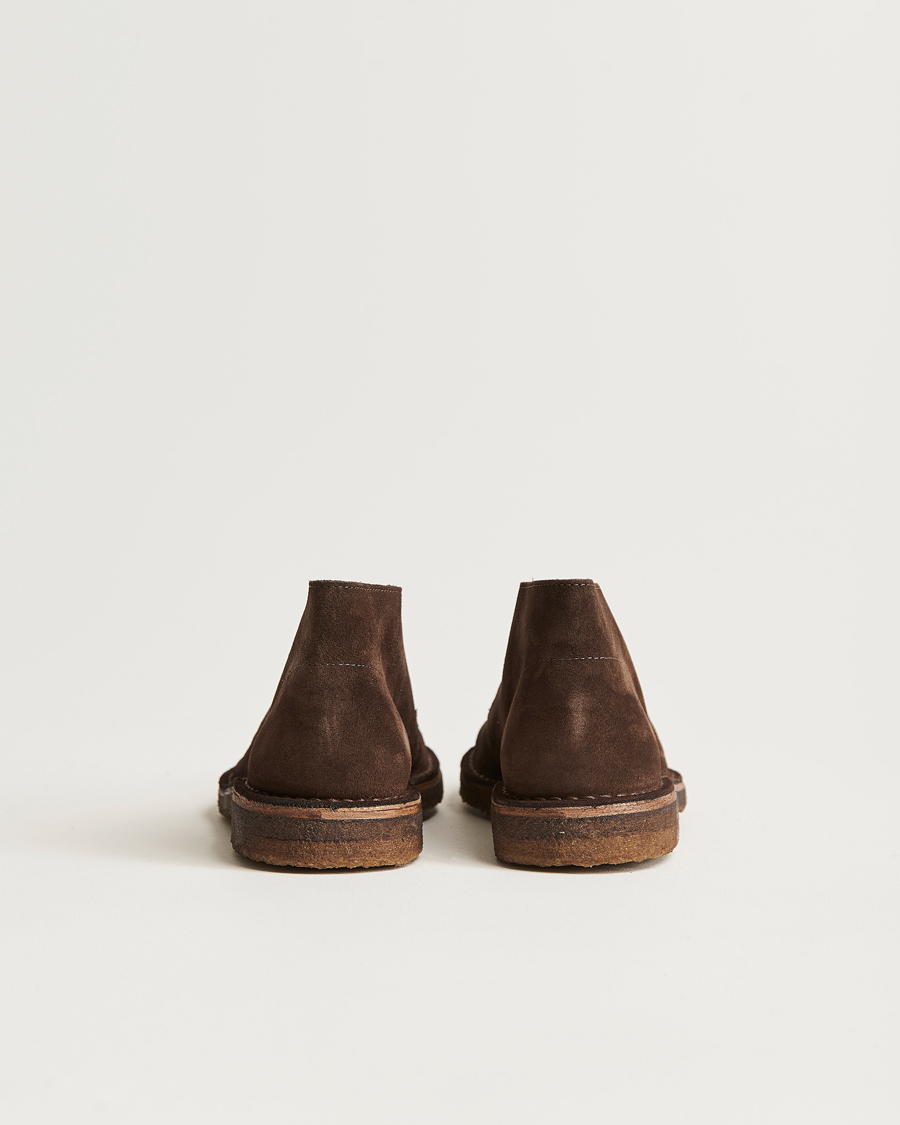 Hombres | Botas | Drake's | Clifford Suede Desert Boots Dark Brown