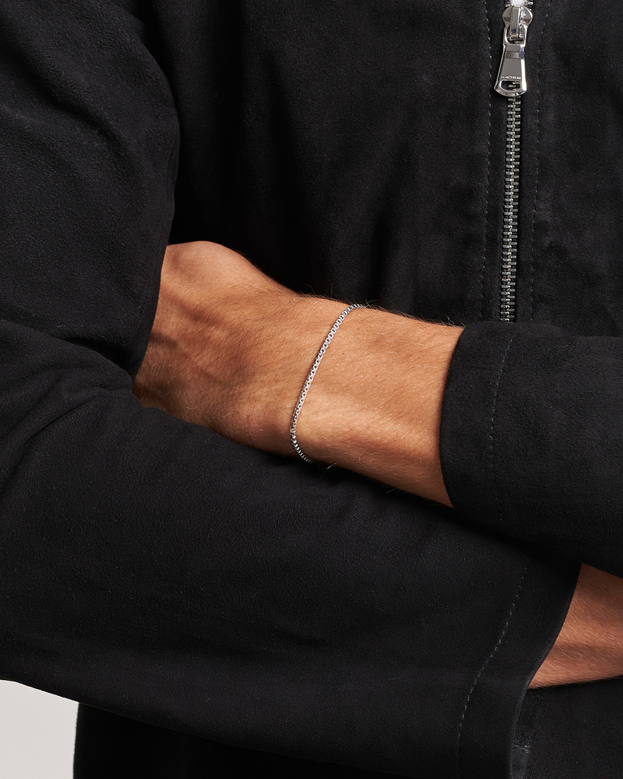 Hombres | Accesorios | Tom Wood | Square Bracelet Silver