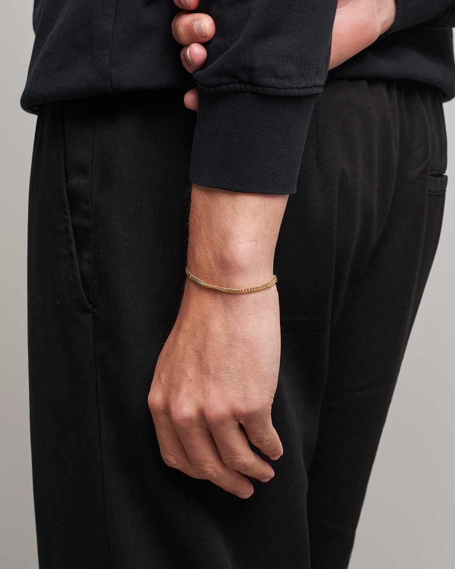 Hombres | Joyas | Tom Wood | Curb Bracelet M Gold