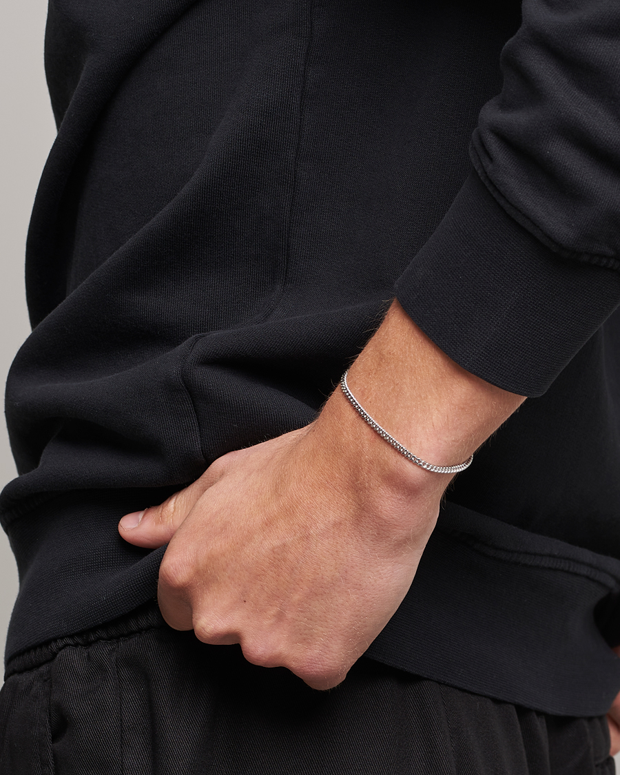 Hombres | Joyas | Tom Wood | Curb Bracelet M Silver