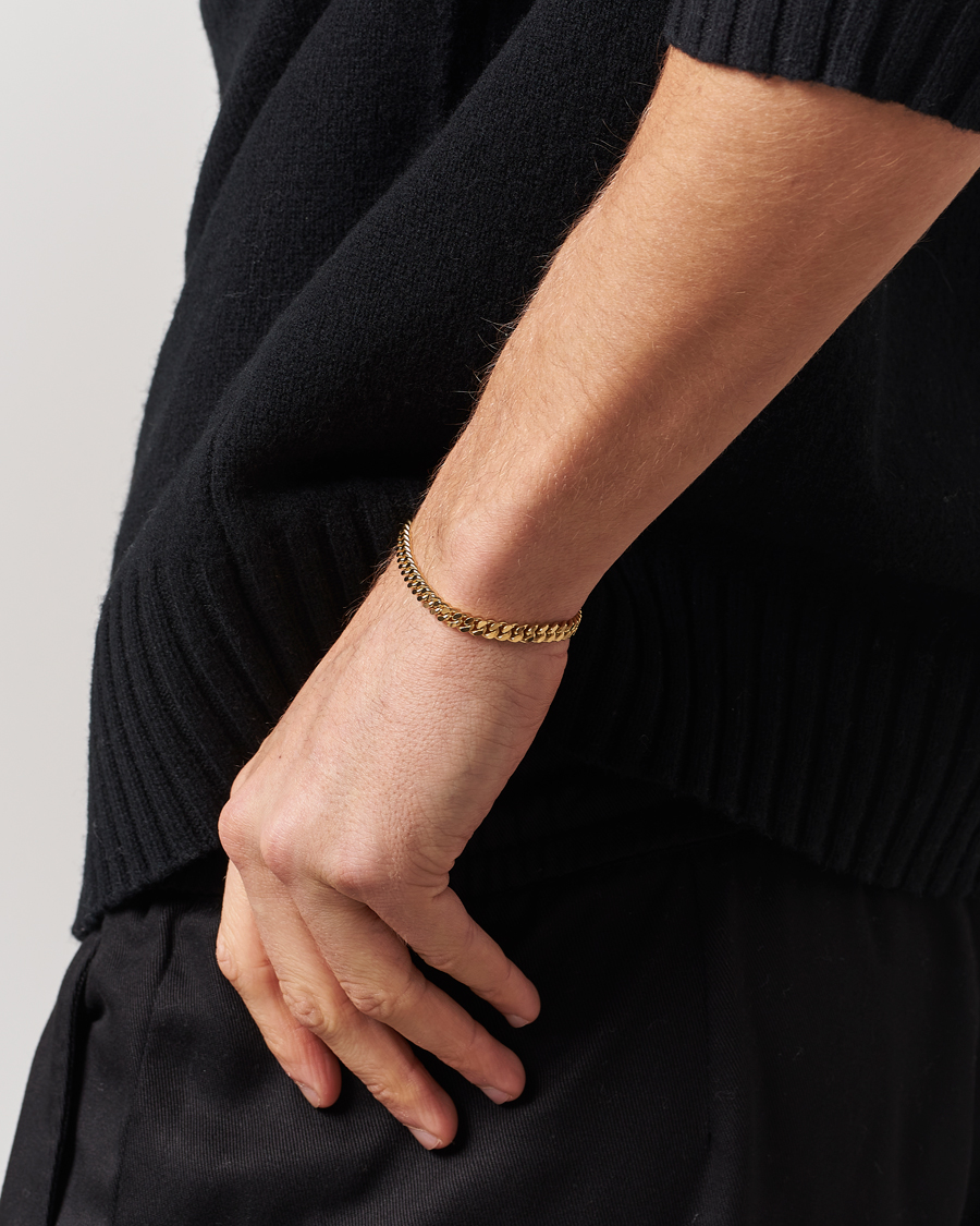Hombres | Joyas | Tom Wood | Curb Bracelet L Gold