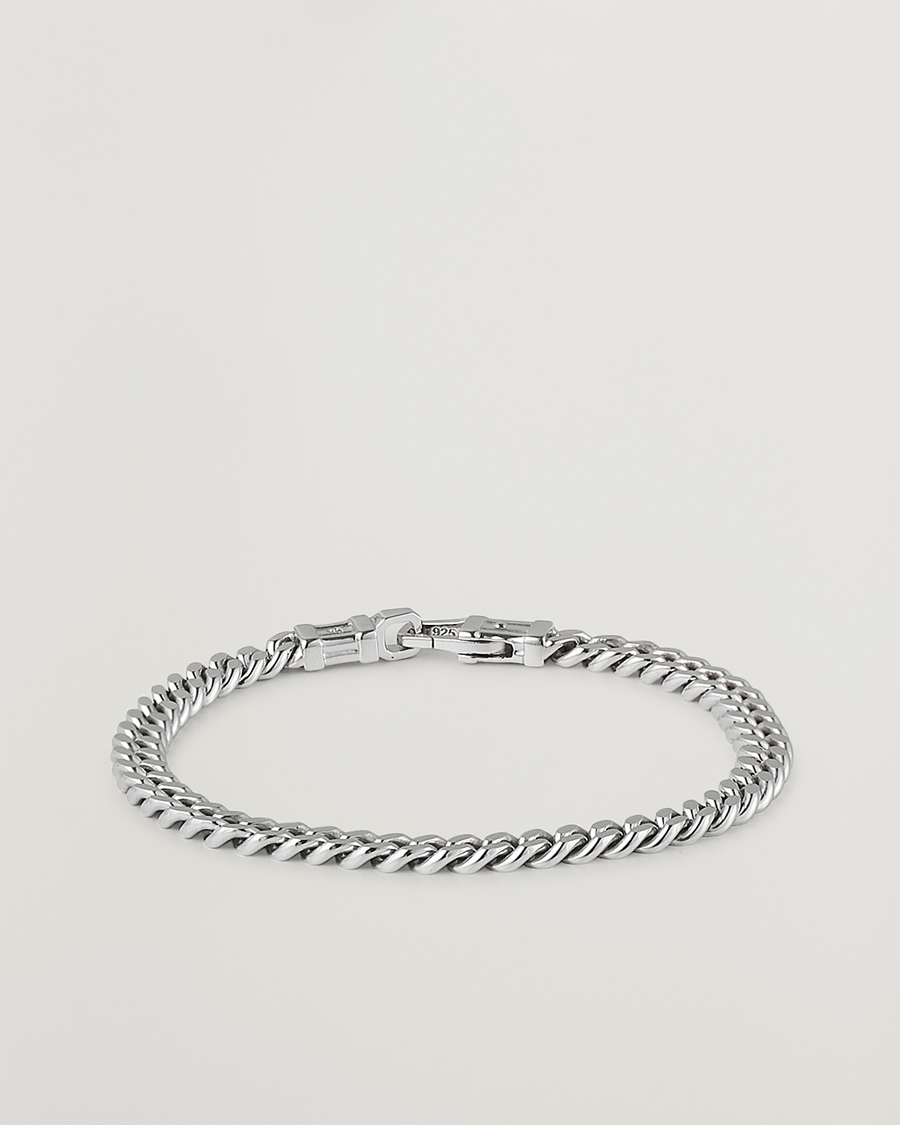 Hombres | Joyas | Tom Wood | Curb Bracelet L Silver