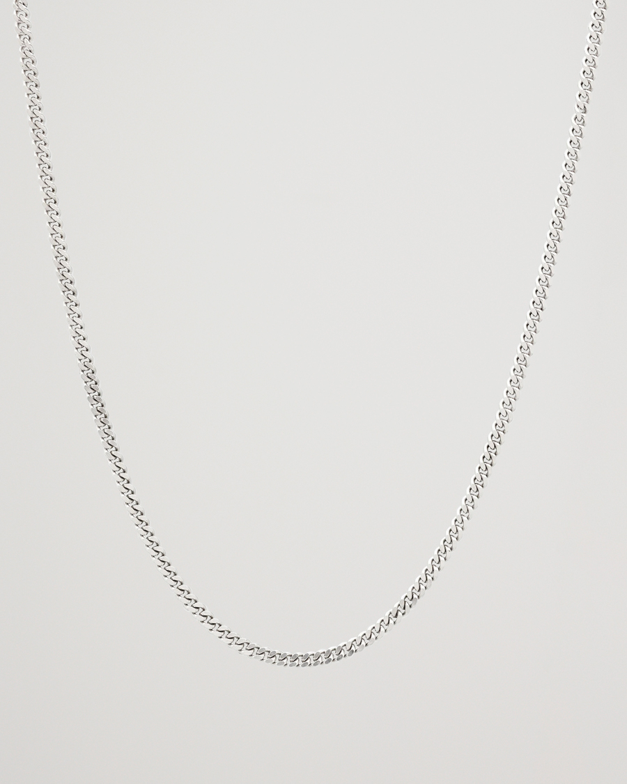 Hombres | Joyas | Tom Wood | Curb Chain M Necklace Silver