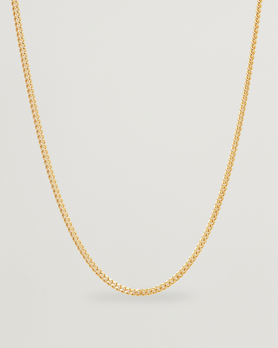 Hombres | Joyas | Tom Wood | Curb Chain M Necklace Gold