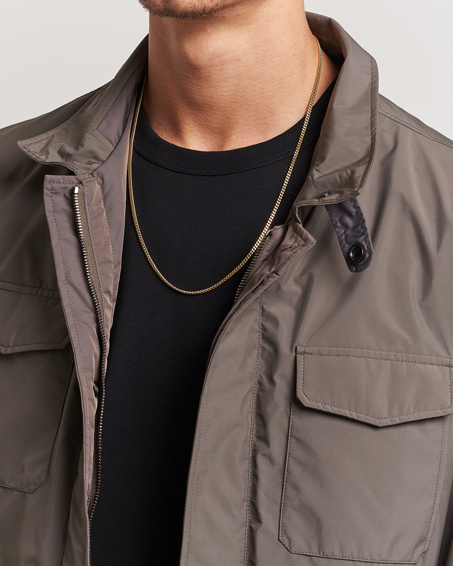 Hombres | Departamentos | Tom Wood | Curb Chain M Necklace Gold