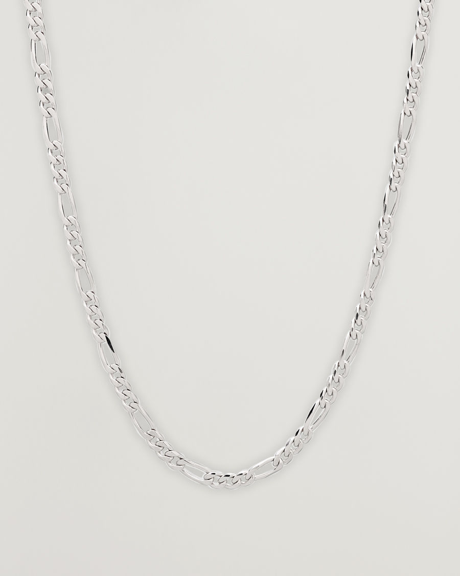 Hombres | Tom Wood Figaro Chain Necklace Silver | Tom Wood | Figaro Chain Necklace Silver