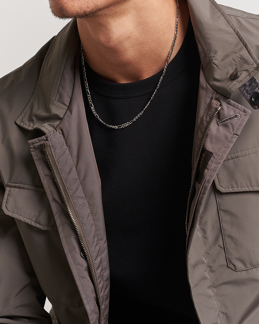 Hombres | Tom Wood Figaro Chain Necklace Silver | Tom Wood | Figaro Chain Necklace Silver