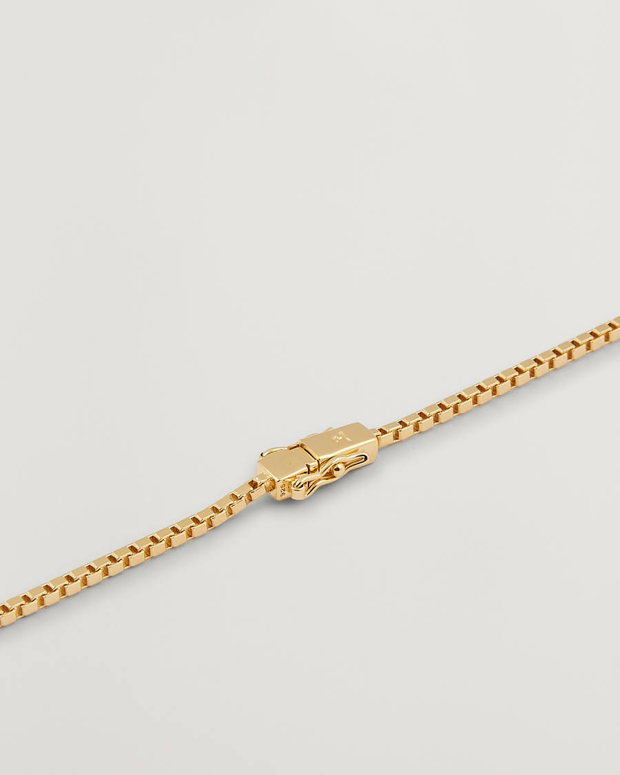 Hombres | Tom Wood Square Chain M Necklace Gold | Tom Wood | Square Chain M Necklace Gold