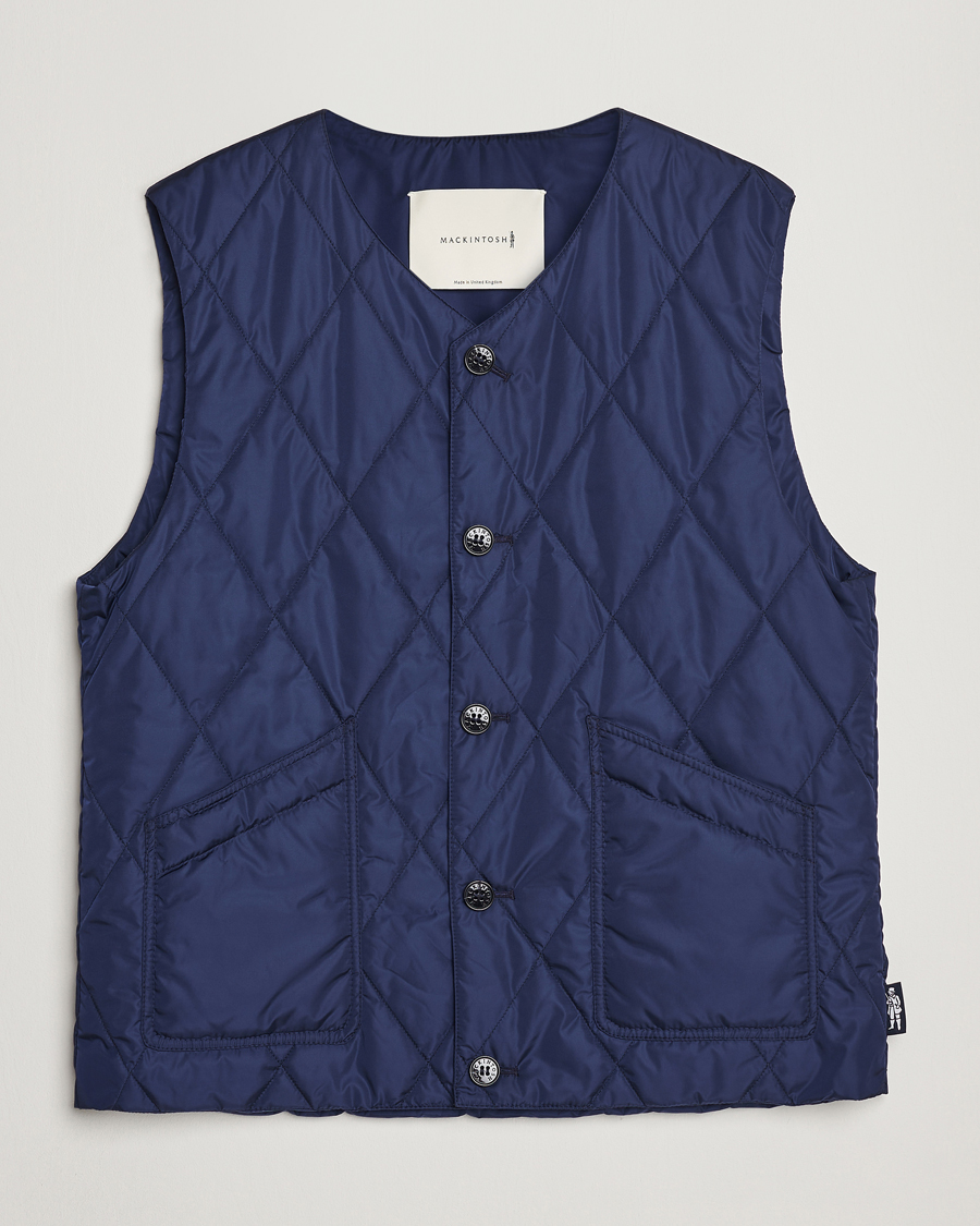 Hombres | Chalecos | Mackintosh | Hig Quilted Liner Blue