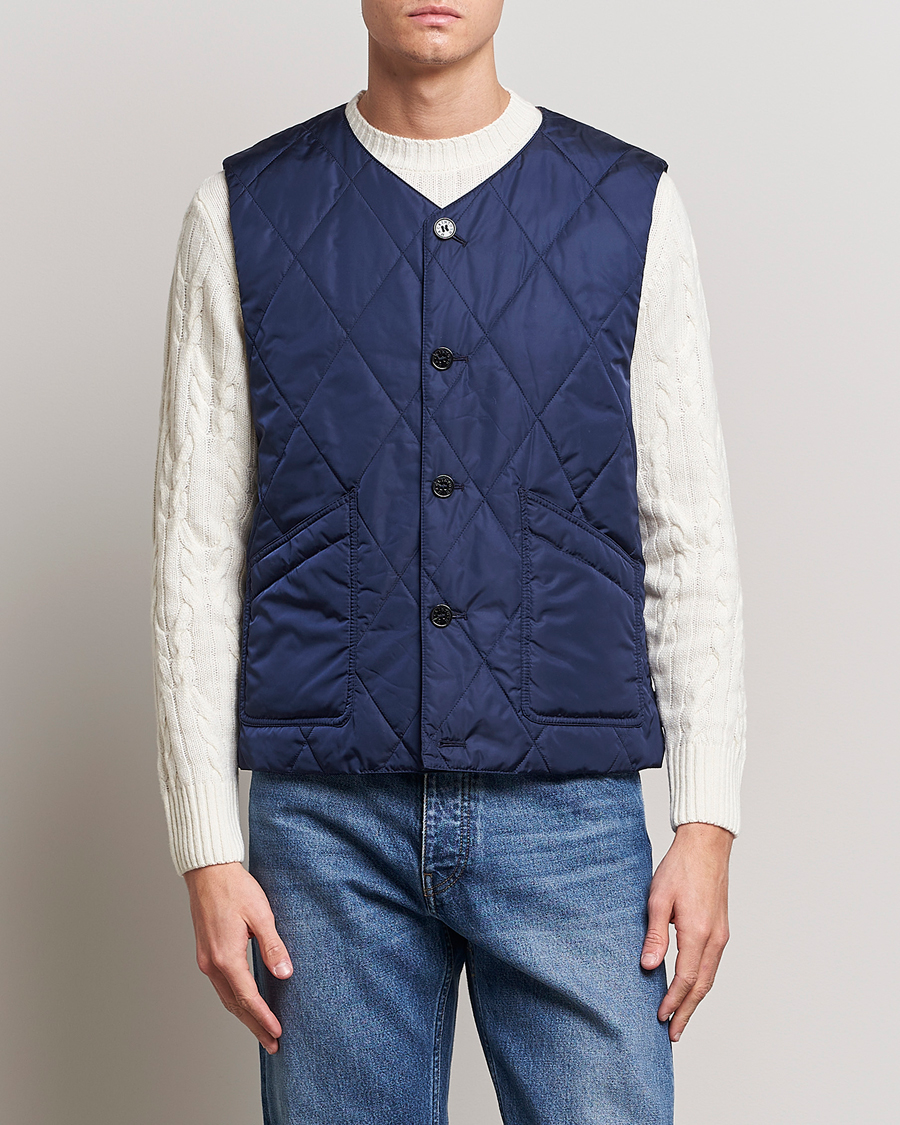 Hombres | Chalecos | Mackintosh | Hig Quilted Liner Blue