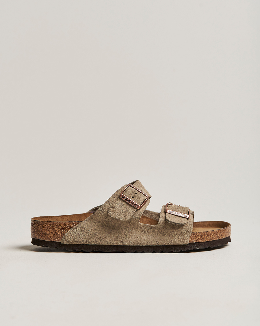 Hombres | Sandalias y chanclas | BIRKENSTOCK | Arizona Soft Footbed Taupe Suede