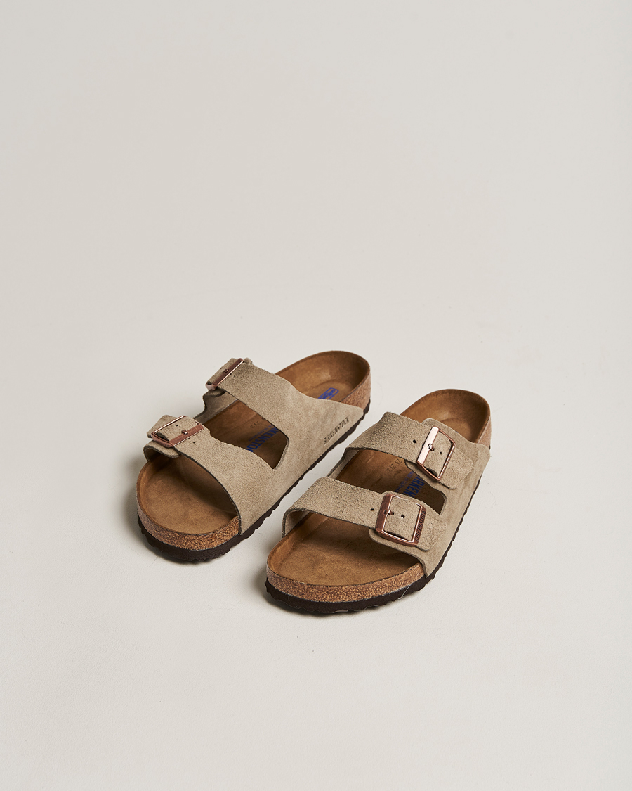 Hombres | Sandalias y chanclas | BIRKENSTOCK | Arizona Soft Footbed Taupe Suede