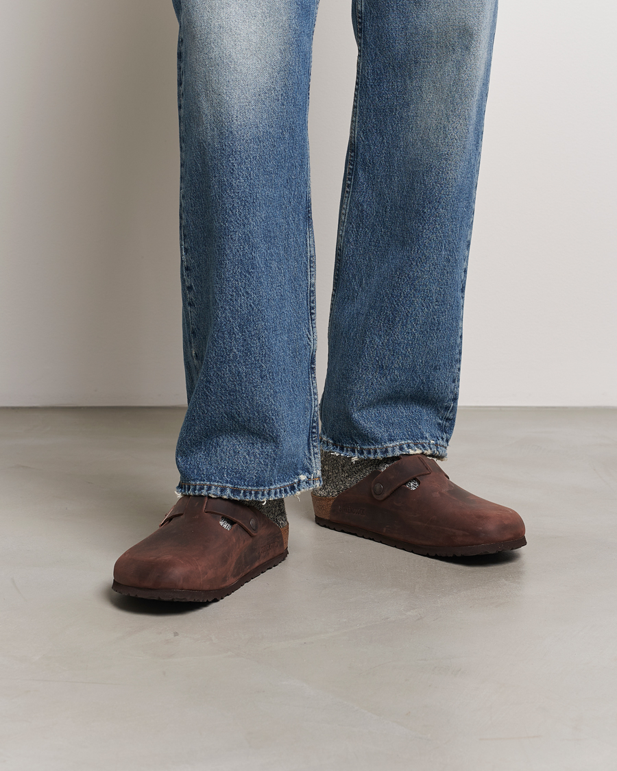 Hombres | Sandalias y chanclas | BIRKENSTOCK | Boston Classic Footbed Habana Oiled Leather