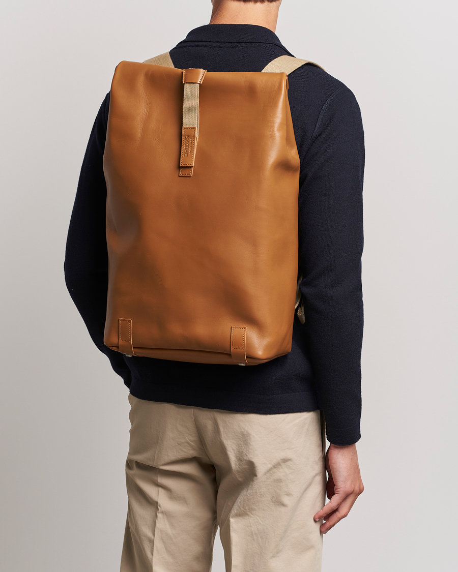 Hombres | Mochilas | Brooks England | Pickwick Large Leather Backpack Honey