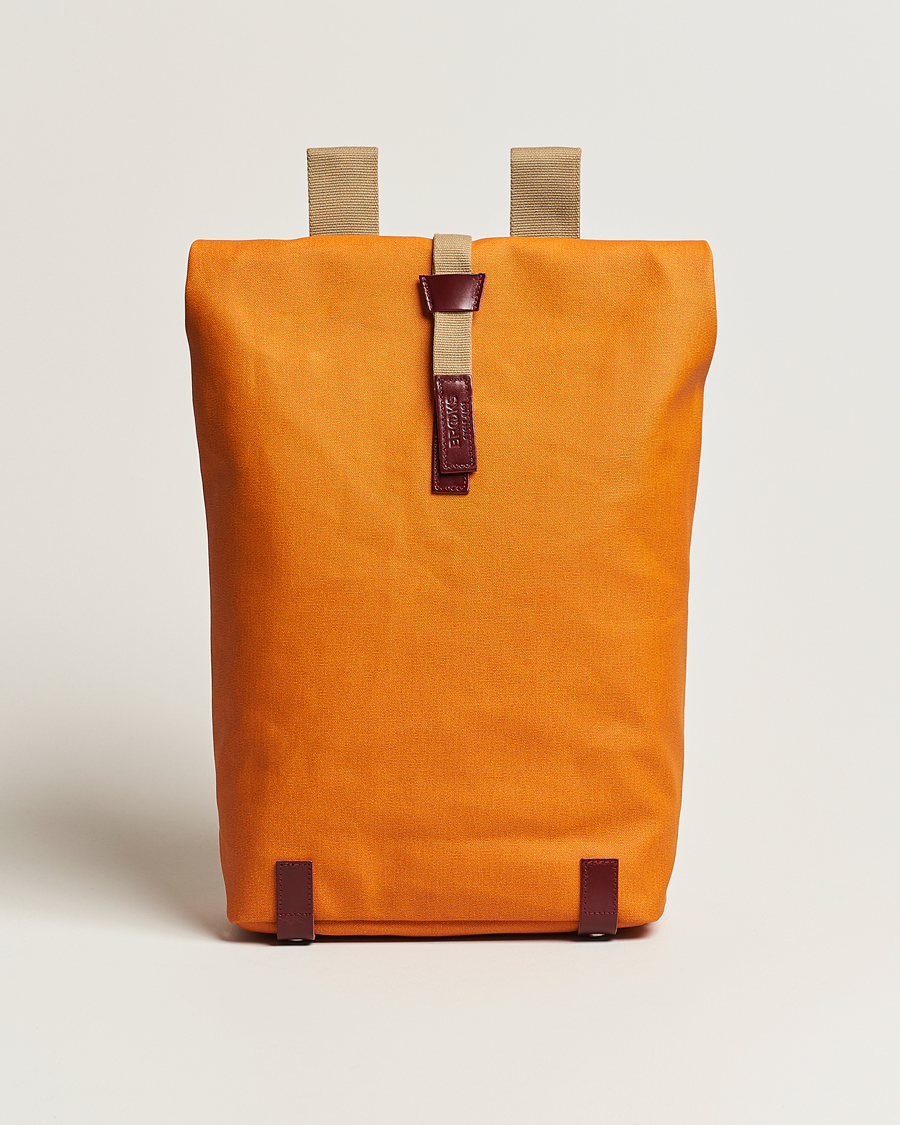 Hombres | Bolsos | Brooks England | Pickwick Cotton Canvas 26L Backpack Goose Beak/Maroon