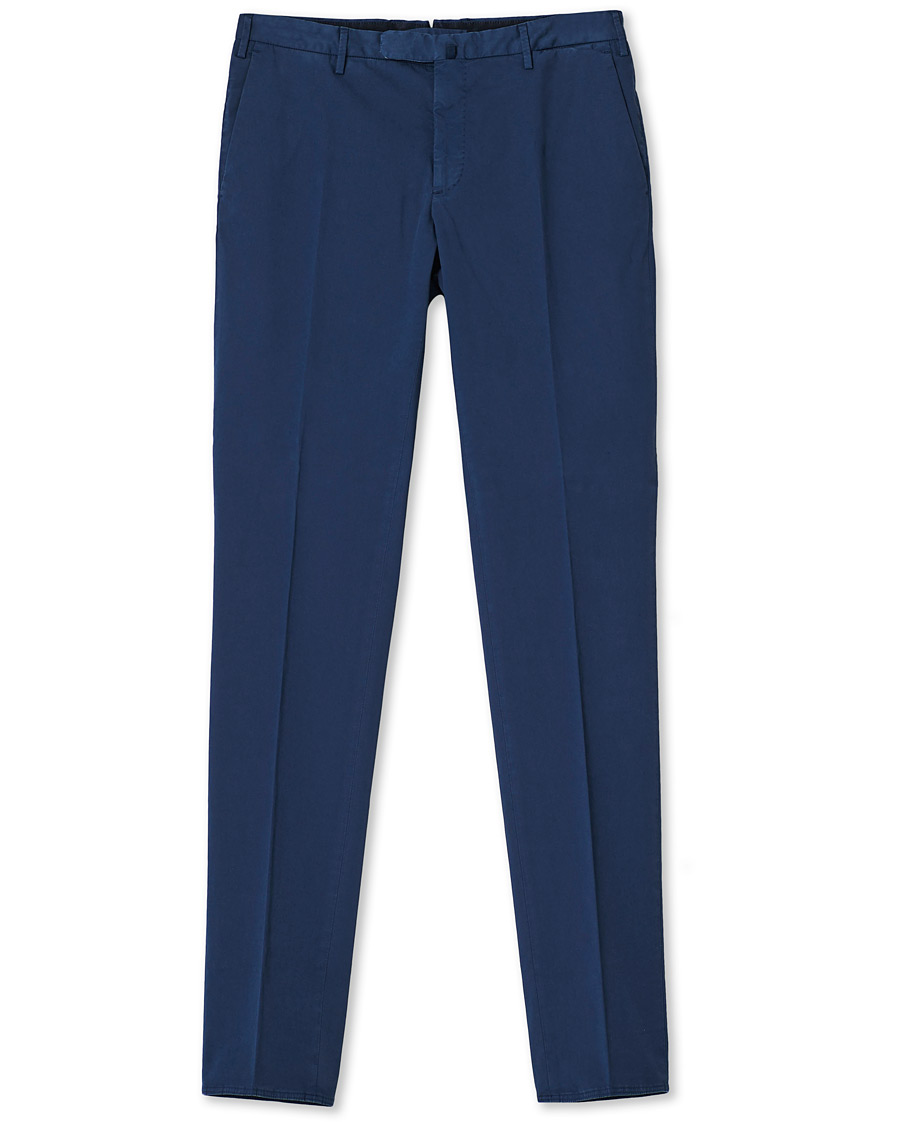 Hombres | Pantalones | Incotex | Slim Fit Stretch Chinos Royal Blue