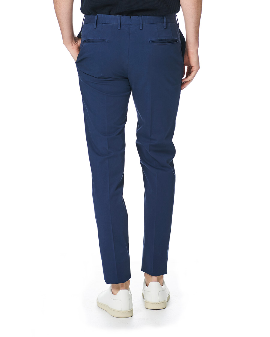 Hombres | Pantalones | Incotex | Slim Fit Stretch Chinos Royal Blue
