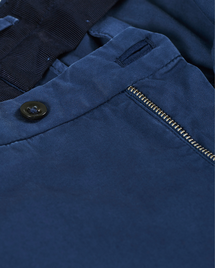 Hombres | Pantalones | Incotex | Slim Fit Stretch Chinos Royal Blue