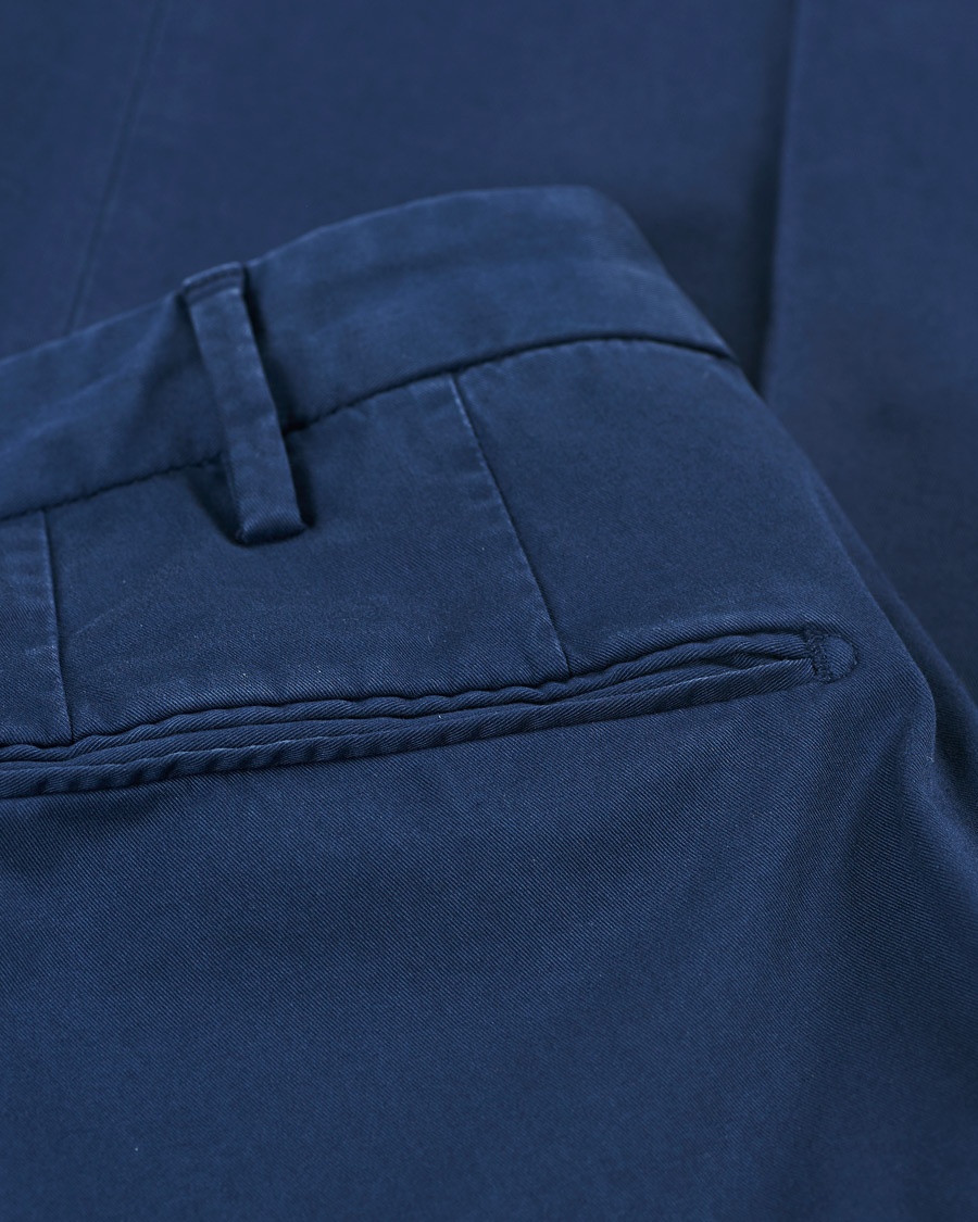 Hombres | Pantalones | Incotex | Slim Fit Stretch Chinos Royal Blue