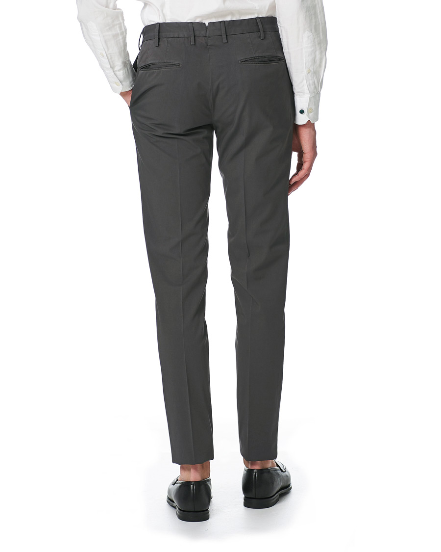 Hombres | Pantalones | Incotex | Slim Fit Stretch Chinos Dark Grey