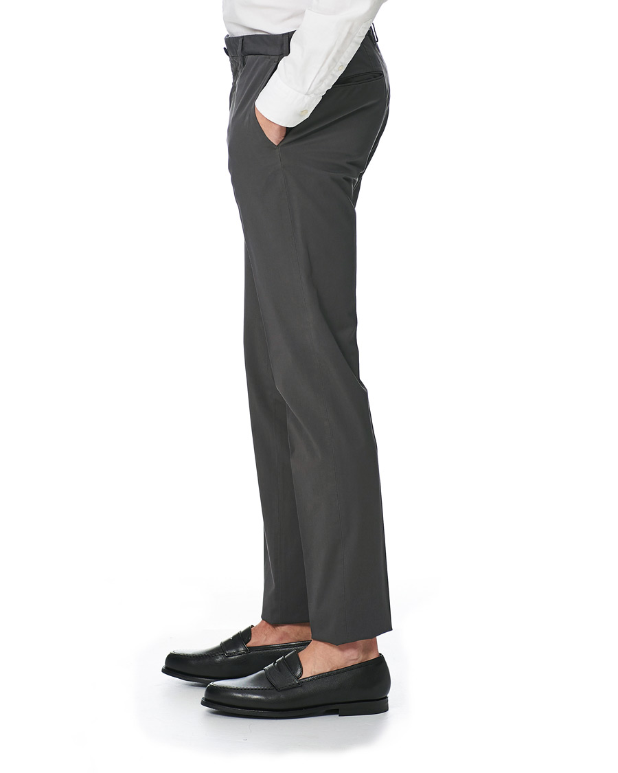 Hombres | Pantalones | Incotex | Slim Fit Stretch Chinos Dark Grey