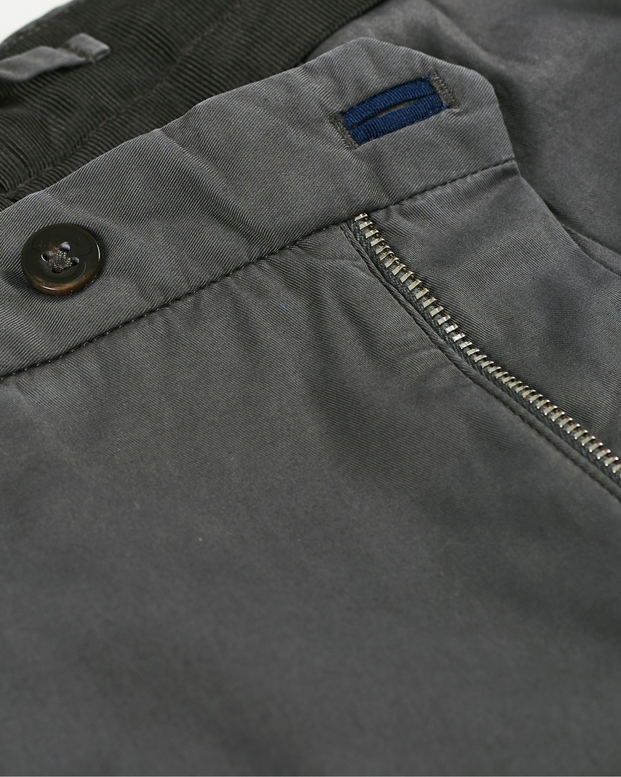 Hombres | Pantalones | Incotex | Slim Fit Stretch Chinos Dark Grey