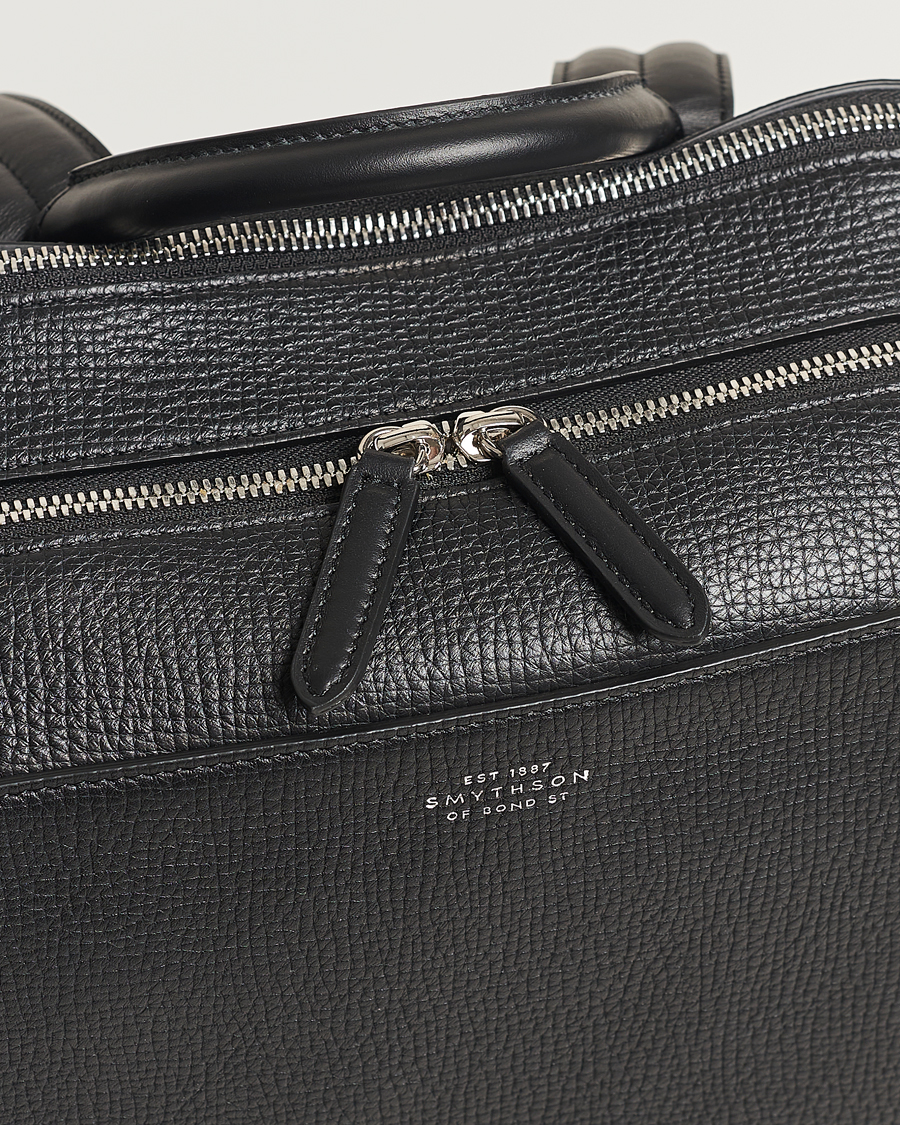 Hombres | Smythson Ludlow Zip Around Backpack Black | Smythson | Ludlow Zip Around Backpack Black