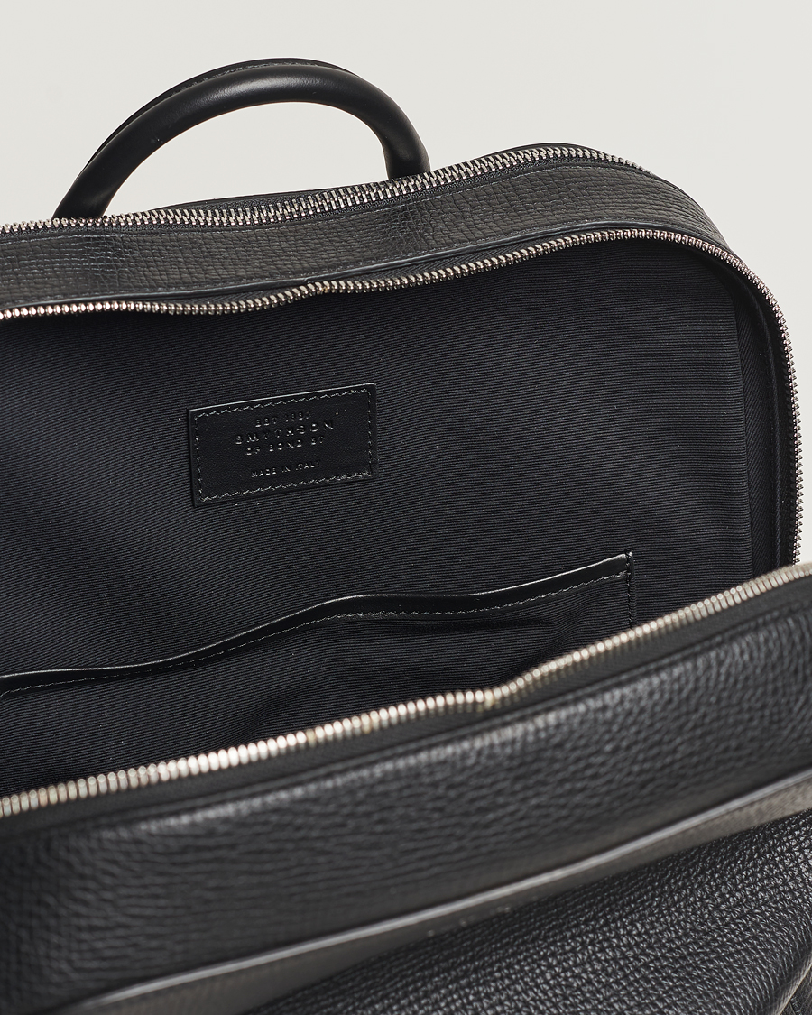 Hombres | Smythson Ludlow Zip Around Backpack Black | Smythson | Ludlow Zip Around Backpack Black