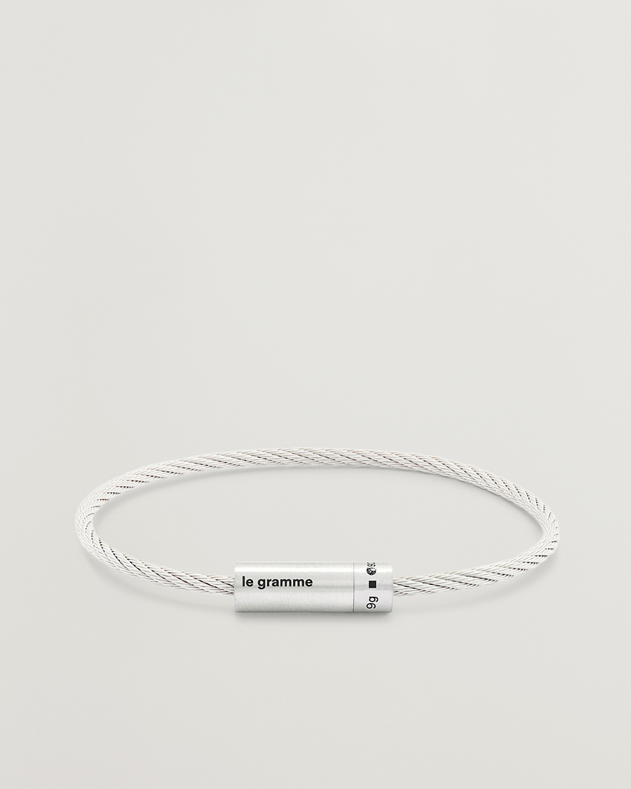 Hombres | Joyas | LE GRAMME | Cable Bracelet Brushed Sterling Silver 9g