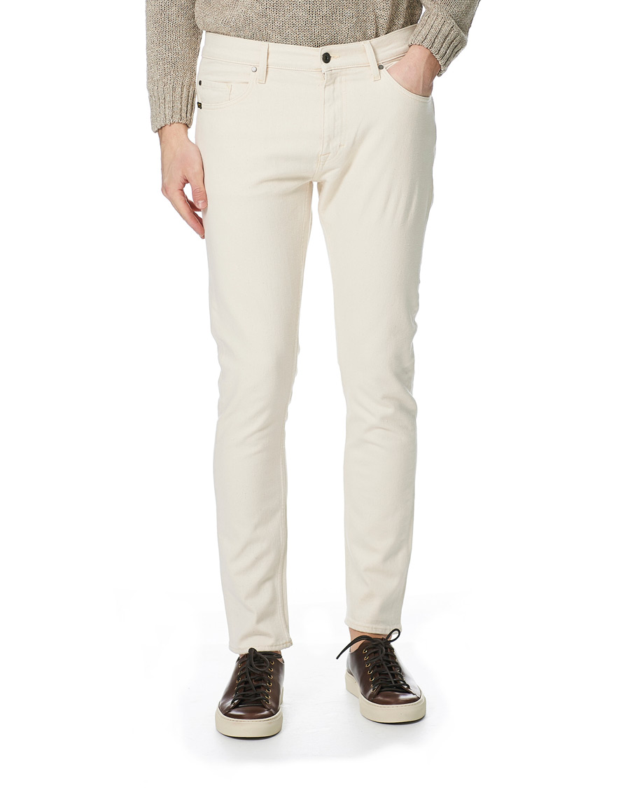 Hombres | Vaqueros | Tiger of Sweden Jeans | Pistolero Comfort Stretch Discovery Jeans Ecru